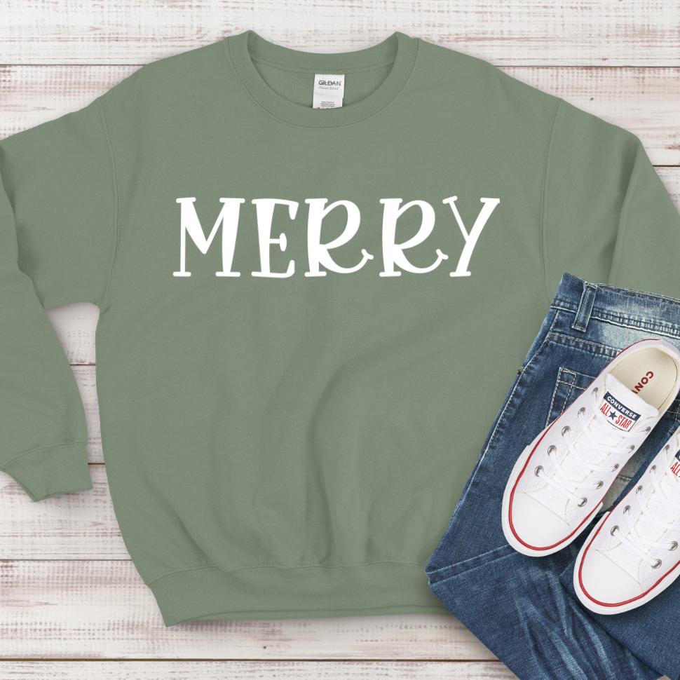 Merry sweatshirt.