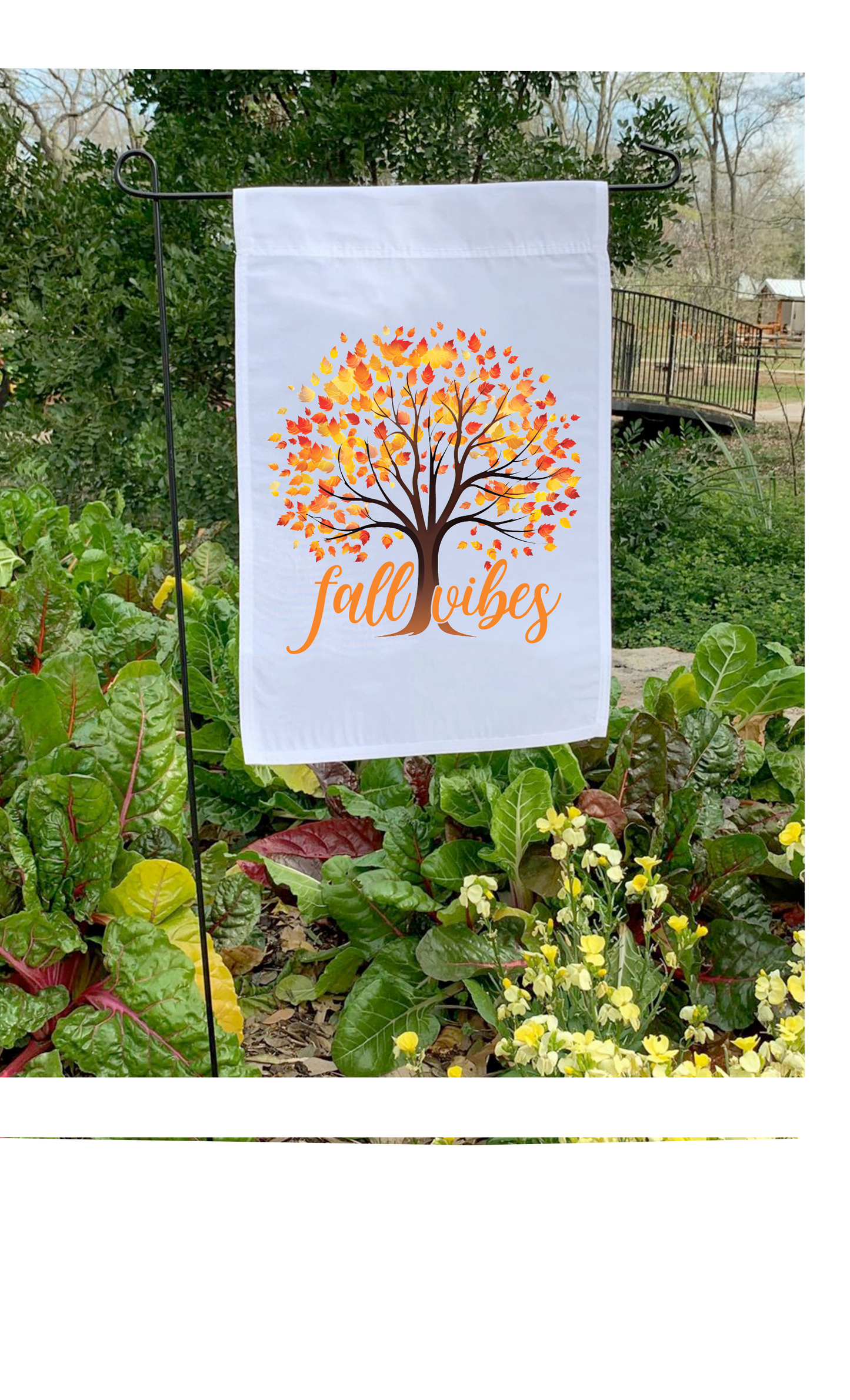 fall garden flag.