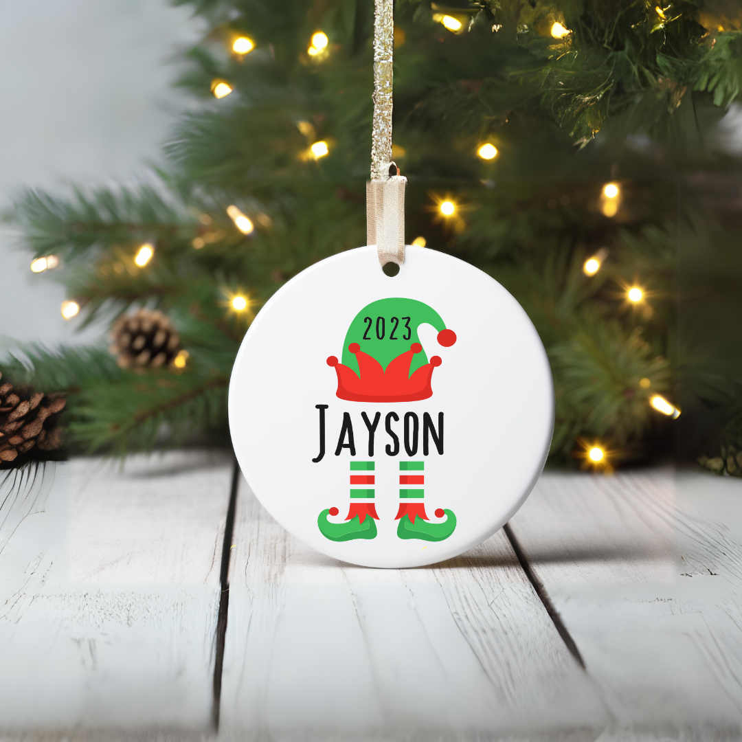 Personalized Ornament Elf