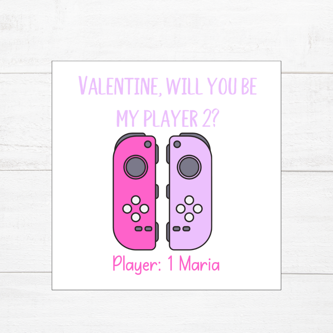 Gamer Valentine's Day Card