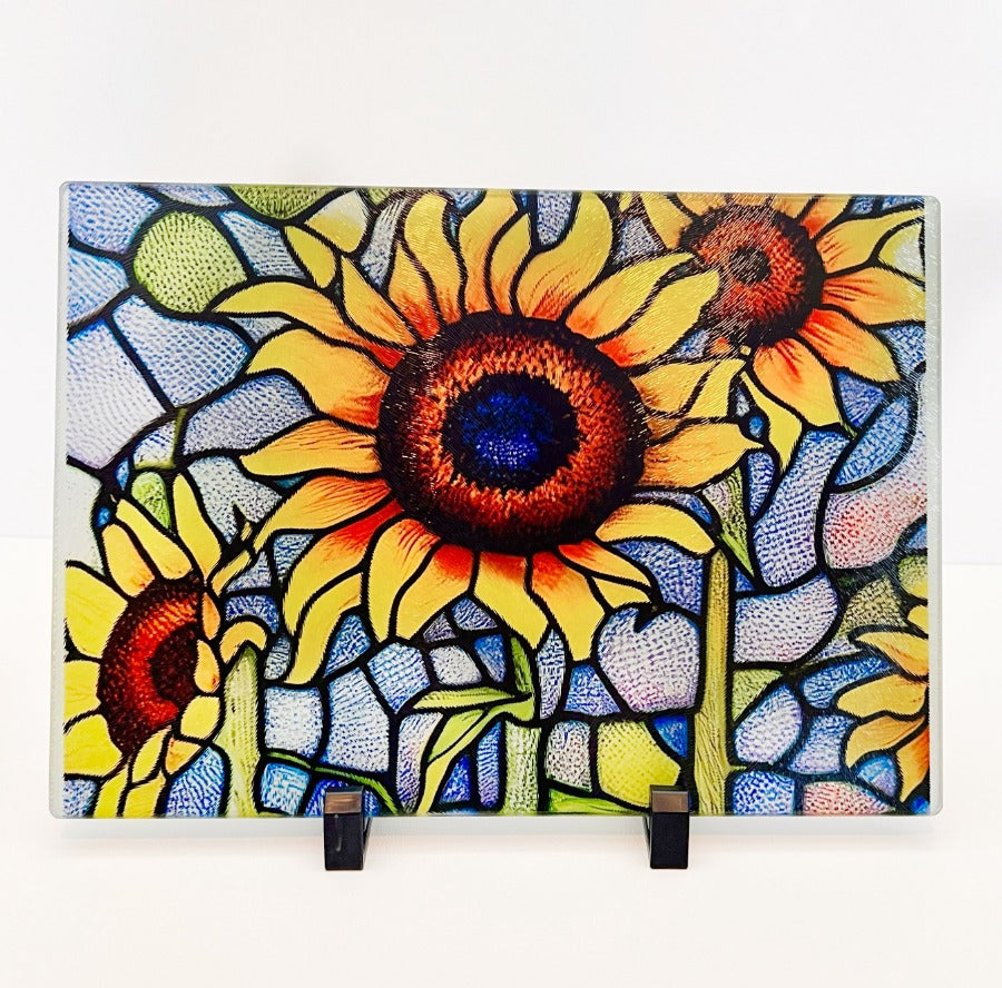 sunflower cutting board