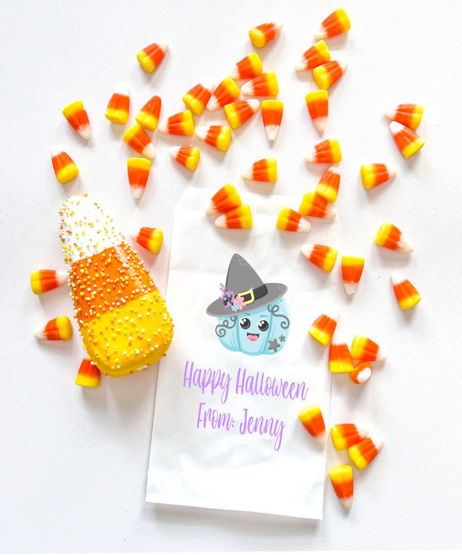 Blue Pumpkin Trick or Treating Bags