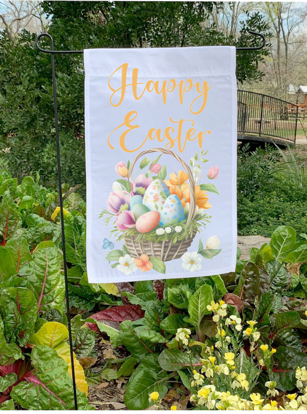 Easter Garden Flag