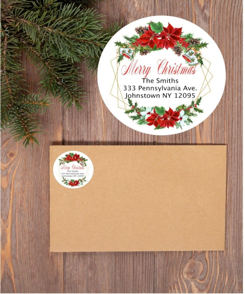 Christmas return label