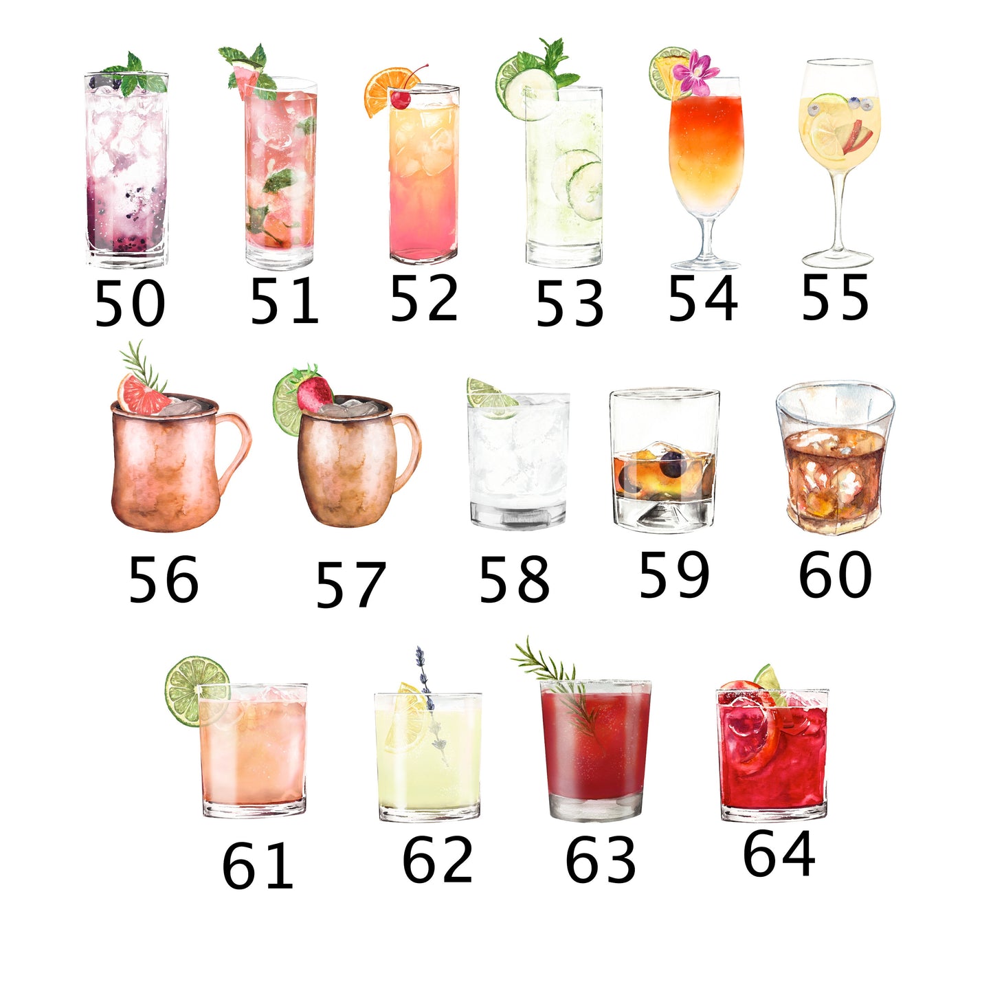 Custom Signature Bar Menu Sign | Flowers