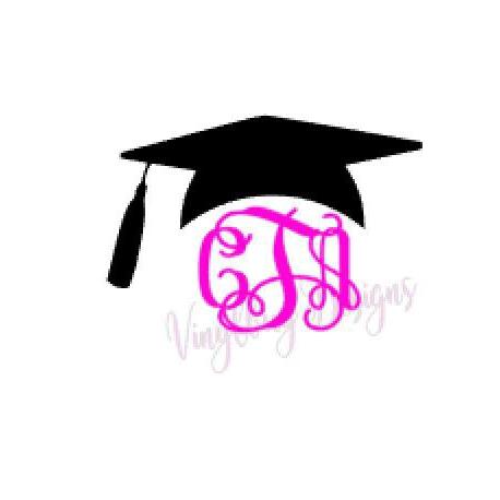 Graduation Monogram Decal