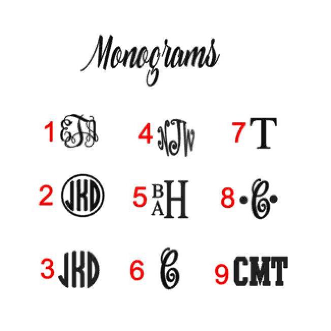 Graduation Monogram Decal