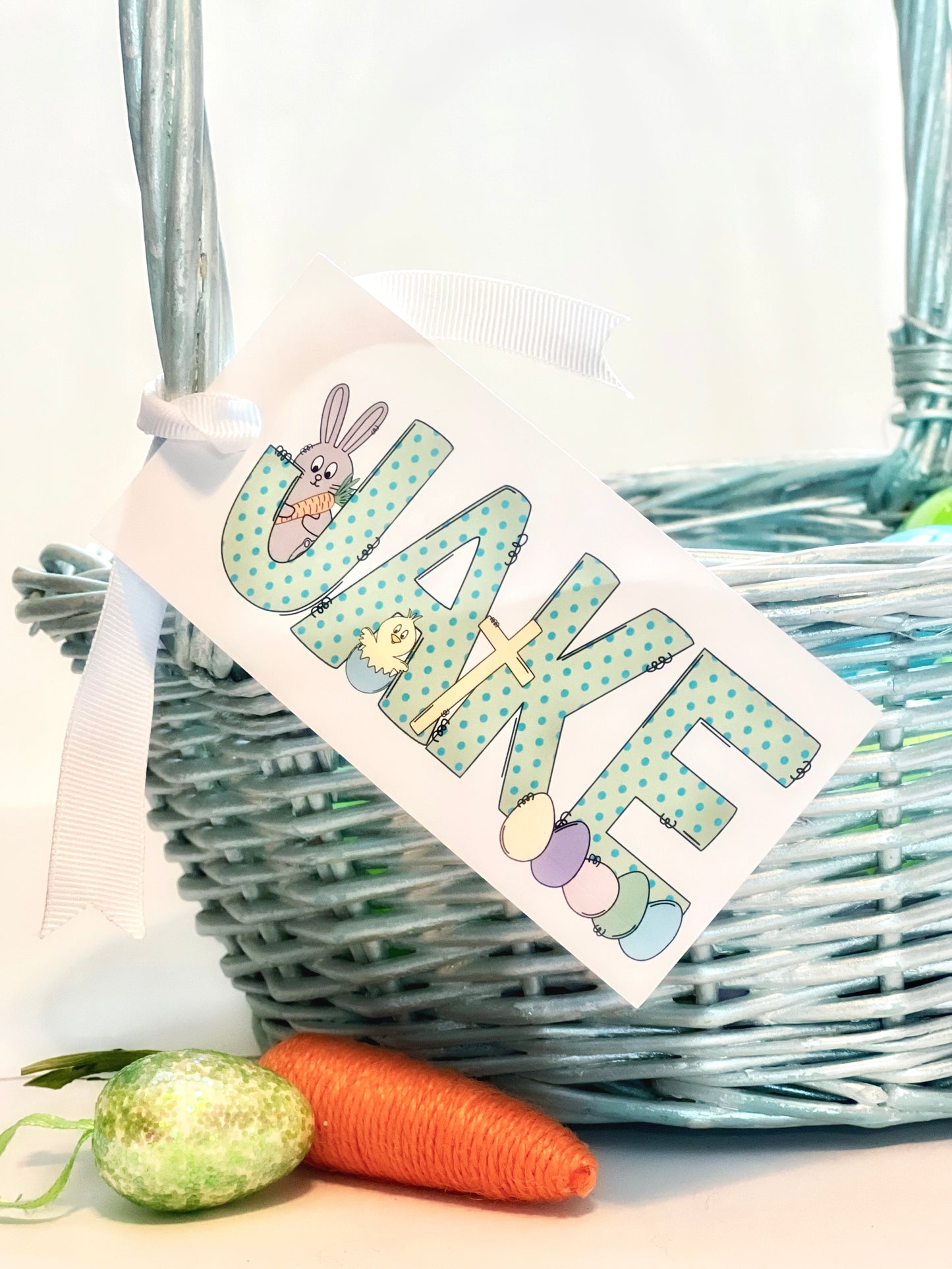 Personalized Easter Basket Name Tag