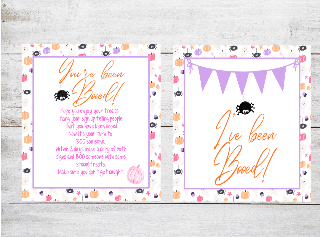 You've Been Booed Printable