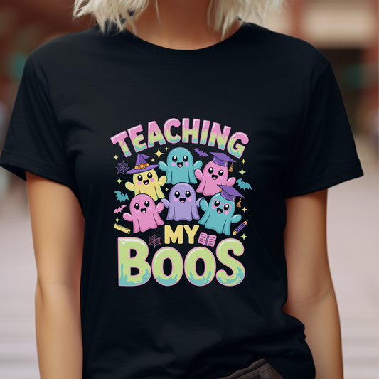 Teacher Halloween T-shirt|  Teaching my Boos