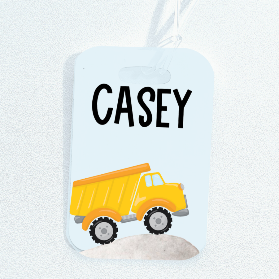 Dump truck Bag Tag