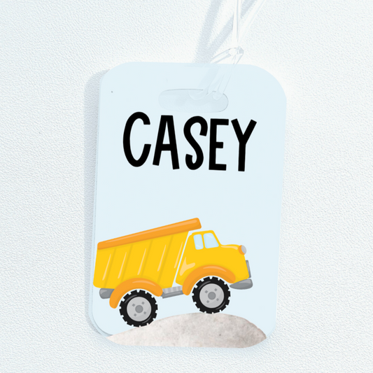 Dump truck Bag Tag