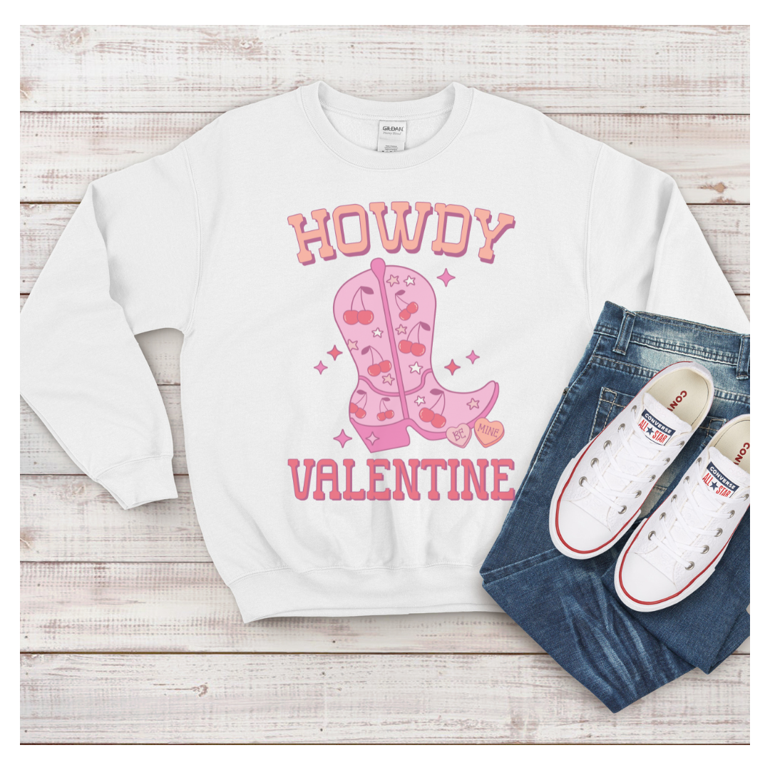 howdy valentines sweatshirt