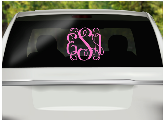 monogram sticker