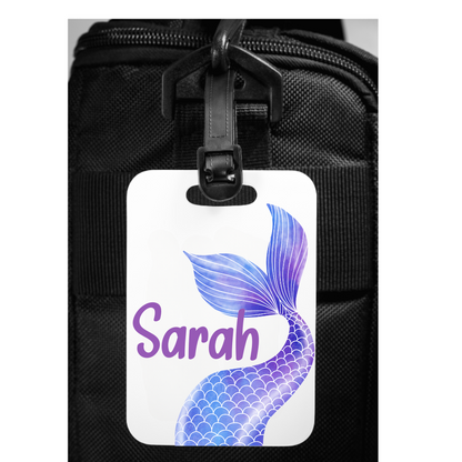 mermaid bag tag
