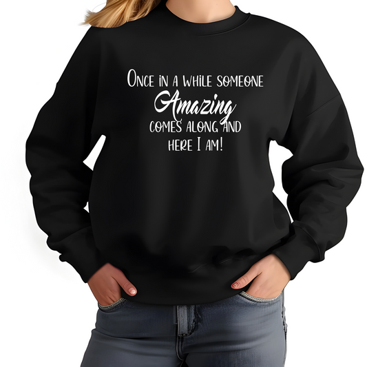 Humorous Graphic Sweatshirt Cozy Unisex Crewneck