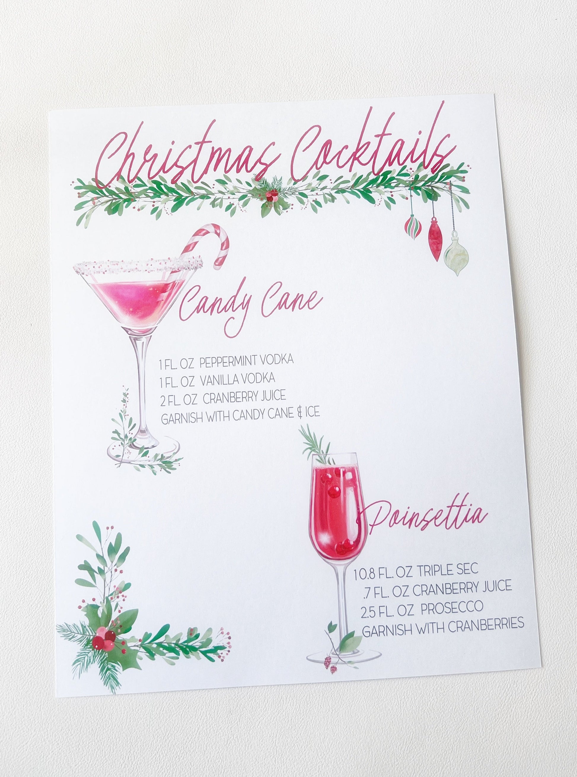 Signature Holiday drink Menu | Vinylbug Designs signature-holiday-drink-menu-vinylbug-designs