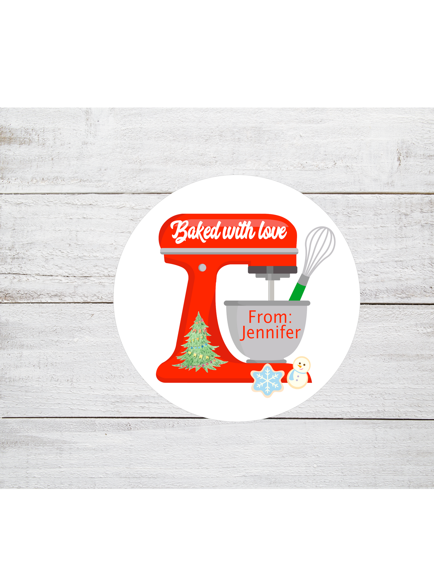 Christmas Holiday Baking Gift Tag | Kitchen Aid