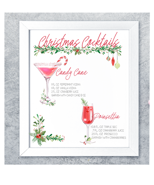 Printable Holiday Signature Drink Menu