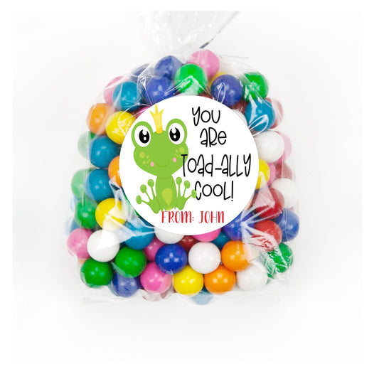 You are TOAD-ally Cool Valentines Sticker Gift Tag