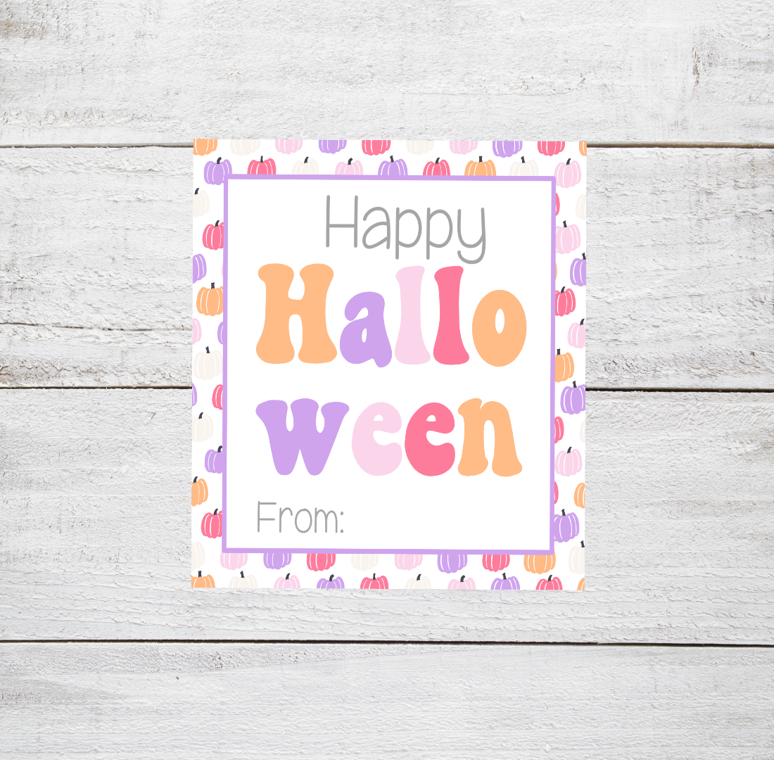 Groovy Halloween Tag Sticker