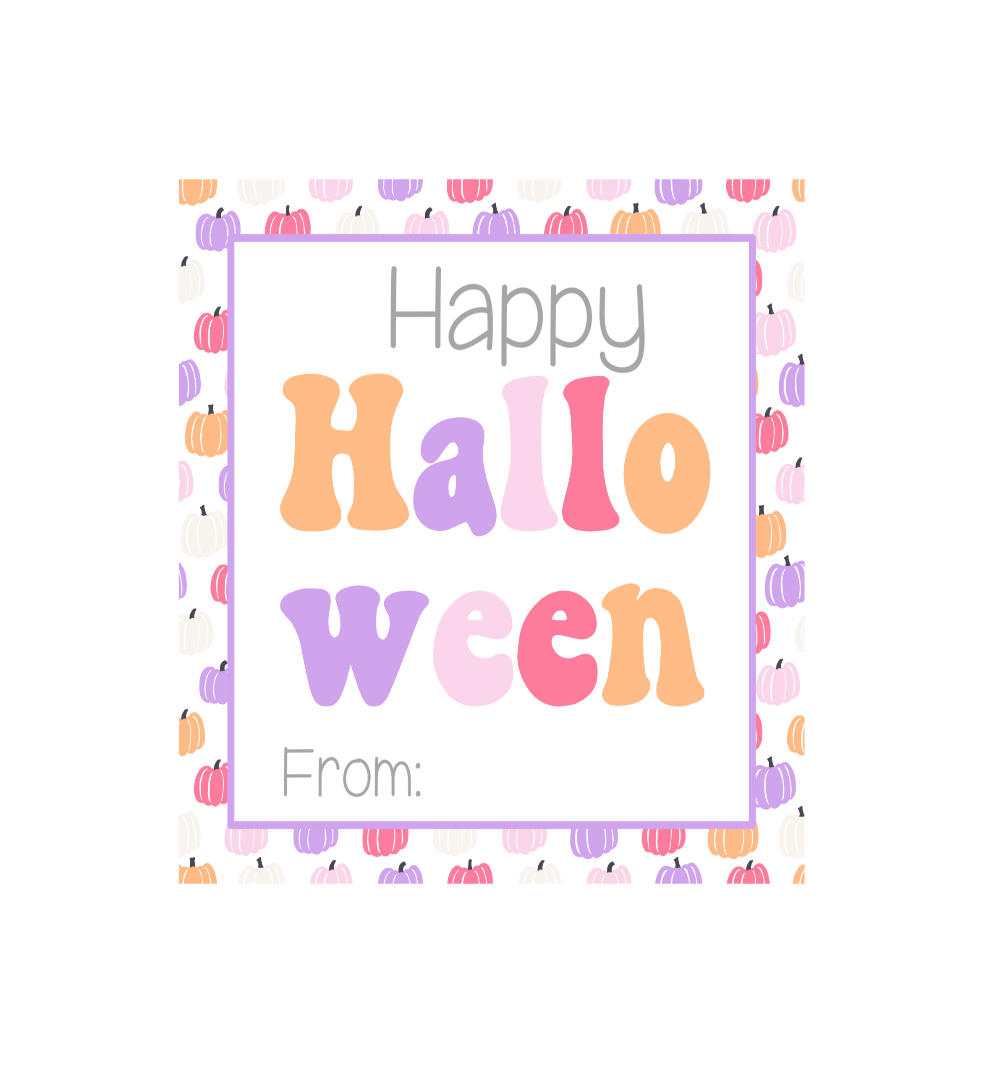 Groovy Halloween Tag Sticker