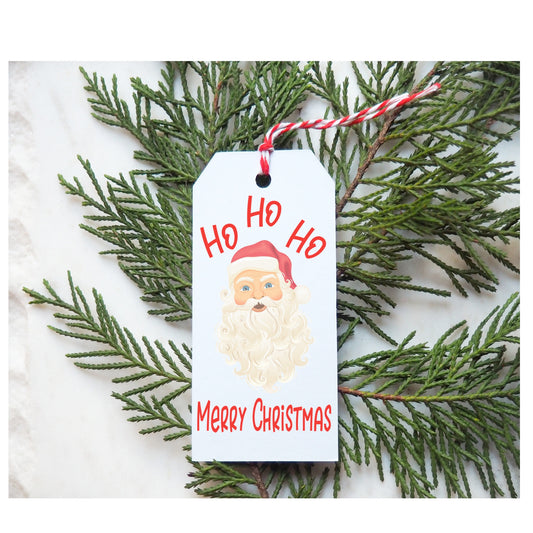 Christmas Santa Gift Tag Personalized