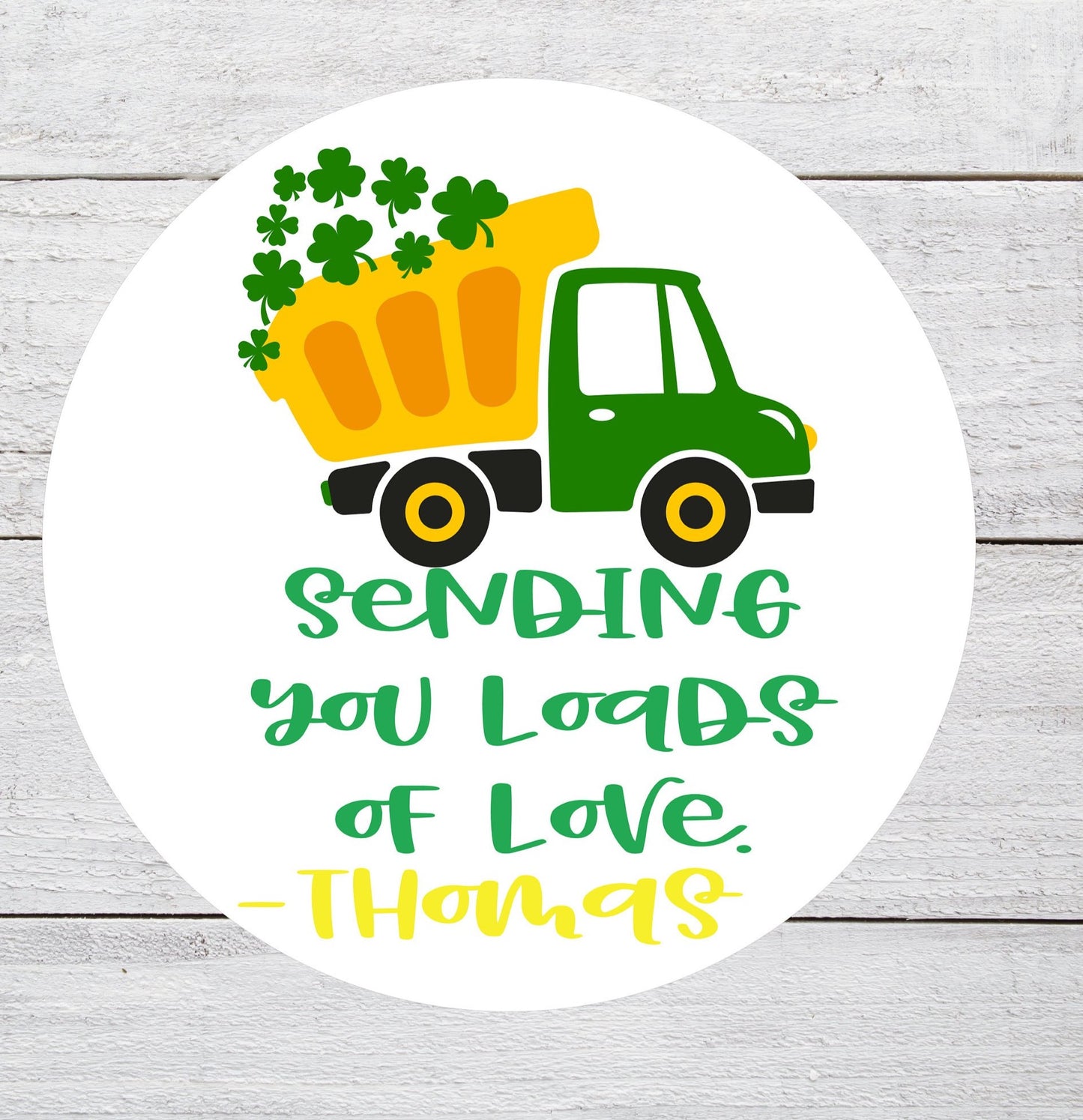 St. Patricks load of love Favor tags