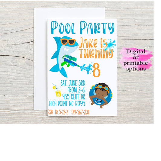 Birthday Invitation | Pool Party