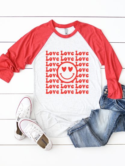 Love Smiley Face Valentine's Day Shirt