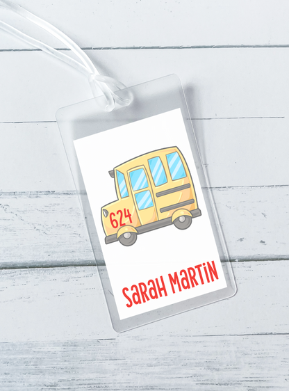 Bus Tag for Backpack