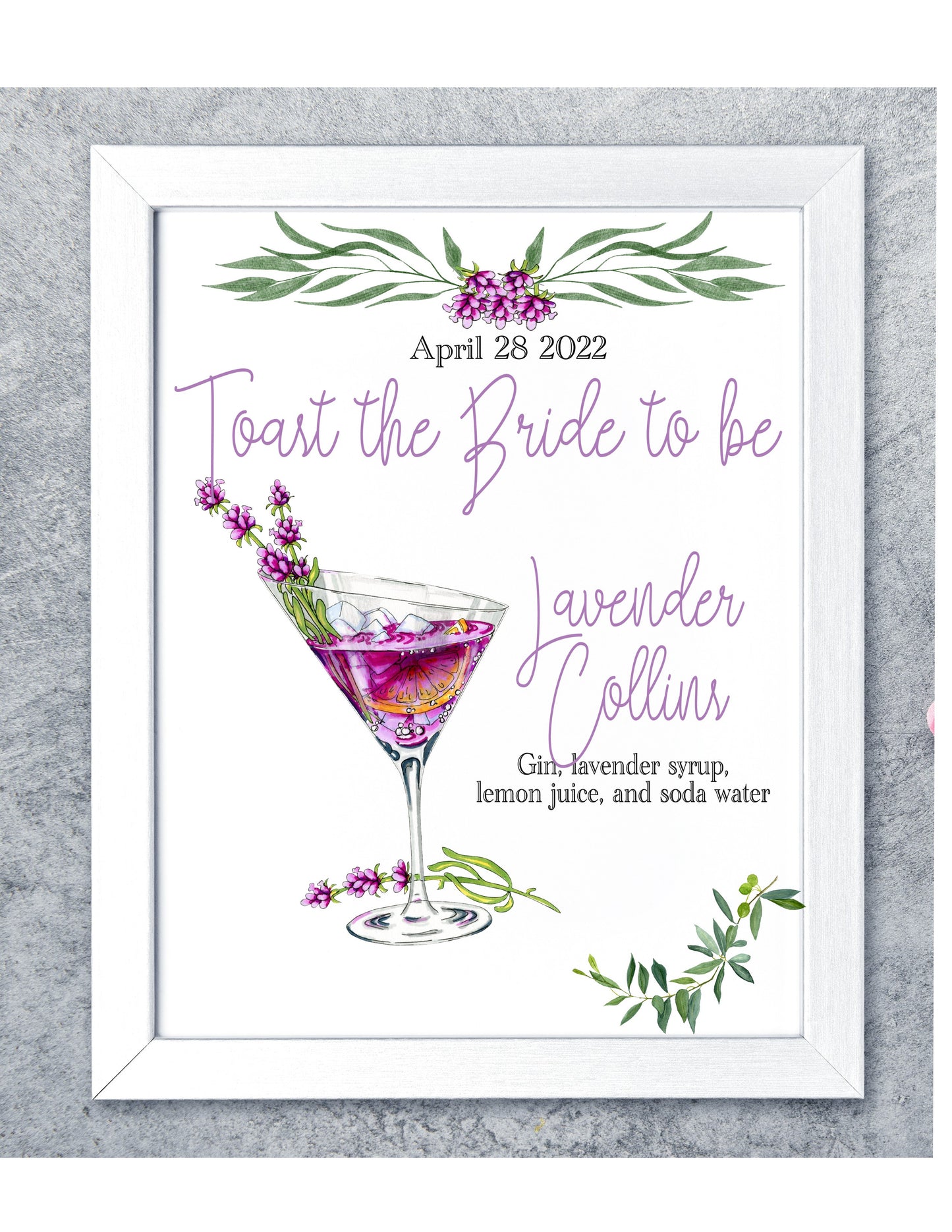 Printable Cocktail Bridal Shower